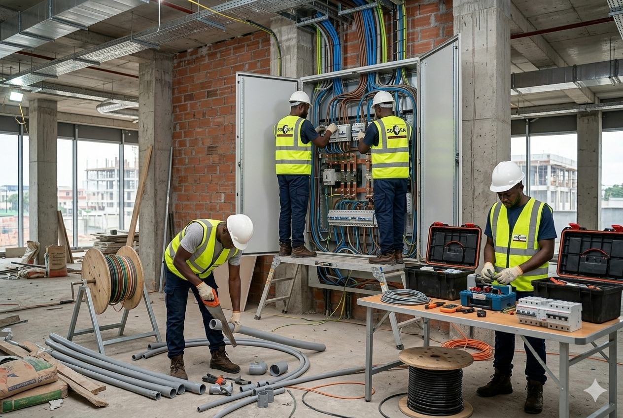 Installation électrique sur site